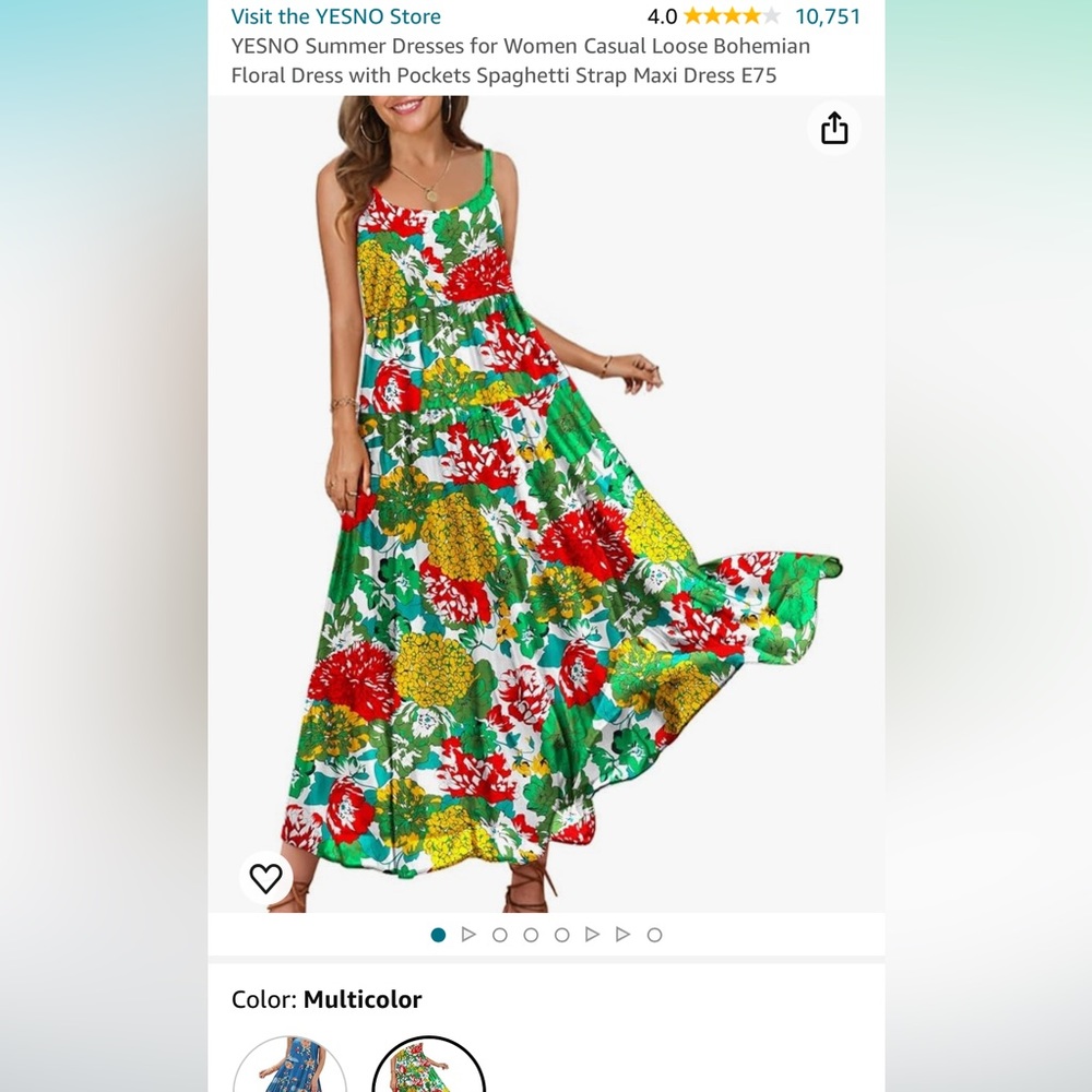 YESNO Summer Floral Dress